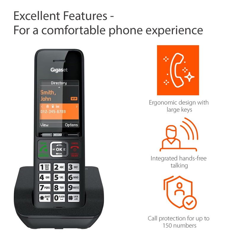 Gigaset Comfort 552 Duo - 2 Cordless Phones - Made