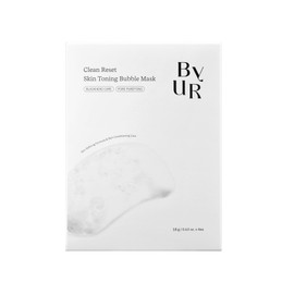 ByUR バイユア スキントーニング バブルマスク 4枚 韓国コスメ 毛穴ケア 毛穴洗浄 毛穴汚れ 黒ずみ毛穴 マイルドピーリング 透明感 洗い流す バブルパック 毛穴詰まり 皮脂対策【公式・正規品】