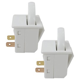 2 Pcs 216822900 Refrigerator Freezer Door Light Switch Replacement Fits for Frigidaire/Kenmore Refrigerator, Replaces for 216998000, 7216822900, 7216998000 (Normally Closed) by YTXXDEUS