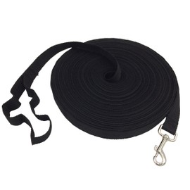 Choose from Color and Size Pet Training Dog Training Exercise Long Leads (04, Black, 16.9 ft (50 m)