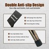 10FT Dust Barrier Poles 4 Pack, Stainless Steel Retractable Zipper
