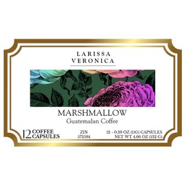 Marshmallow Guatemalan Coffee (Single Serve K-Cup Pods) (Gourmet, Naturally Flavored, Whole Coffee Beans) (12 pods, ZIN: 573594)