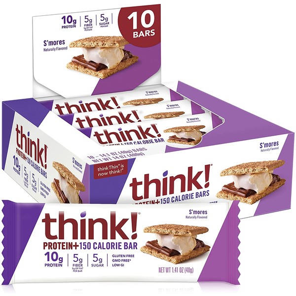 think! Protein Calorie Bars g Protein, 5g Sugar, No Artificial Sweeteners, Gluten GMO Free, 10 Count
