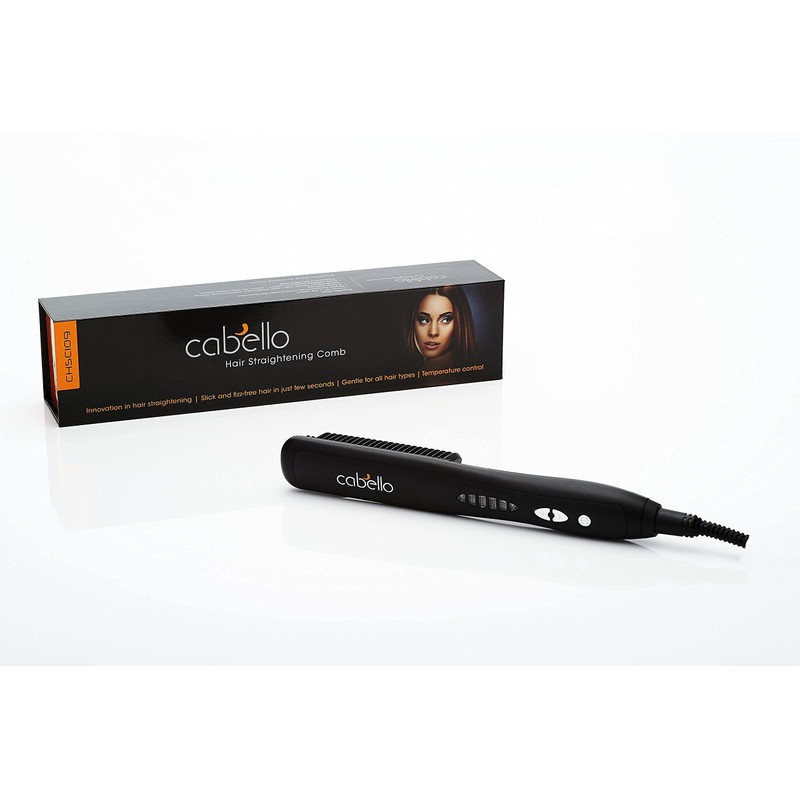 Cabello Hair Straightening Comb with Ceramic Heating Technology
