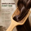 Moo & Yoo Bamboo Paddle Hair Brush | Gentle Detangling