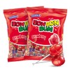 Colombina Bon Bon Bum Lollipops w/Bubble Gum Center, Strawberry Flavor,
