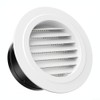 Right Exhaust Round Air Vent Grille for Office/Bathroom, Round Air