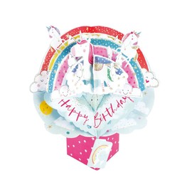 Birthday Pop Up Greeting Card Unicorns Original Second Nature 3D Pop Up Cards