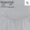 Silver Grey Double fitted sheet Non-iron, Soft, Plain 200TC polycotton