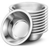Offiper 304(18/8) Stainless Steel Mixing Bowls for Kitchen, 10 Pack