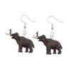 Miniblings Mammut Earrings Mammuts Prehistoric Pendant Stone Age Elephant Rubber