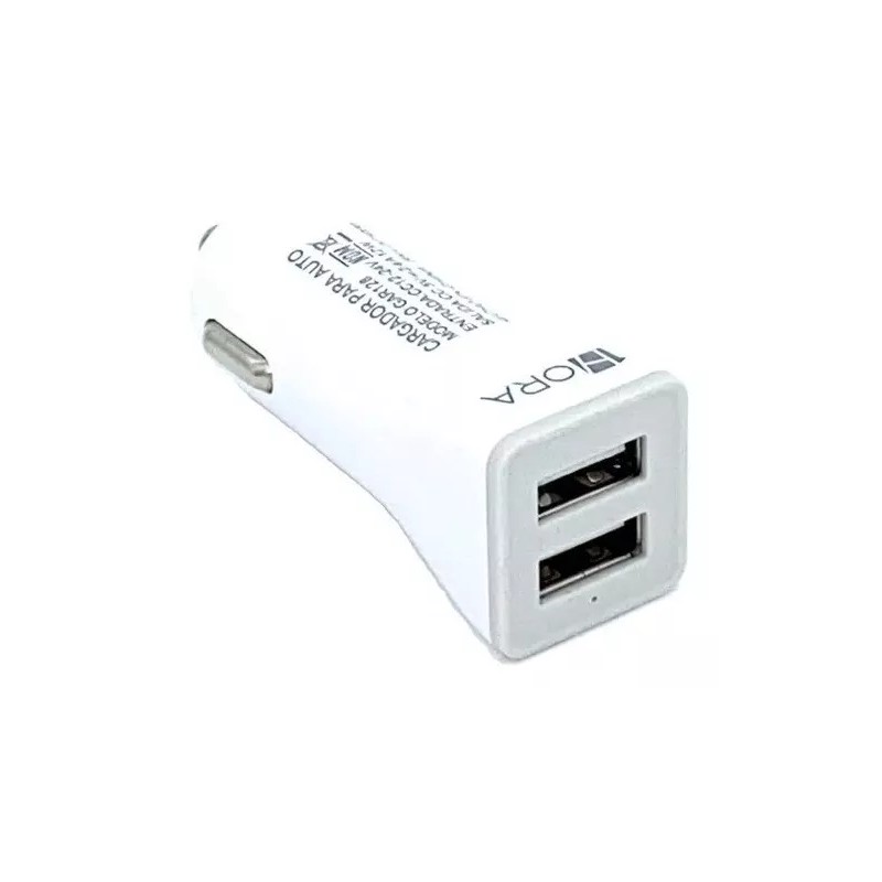 Total Supplier Cargador Automóvil 2.4a Doble Usb Carga Rapida 12w