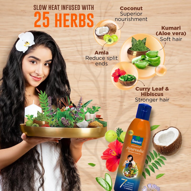 Parachute Advansed Parachute Advansed Ayurvedic Coconut hair oil & Rosemary
