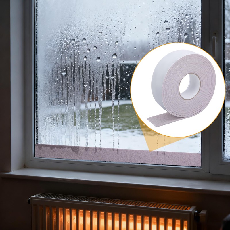 moonoom 2 Roll 16.4 Ft x 2'' Window Condensation Absorber