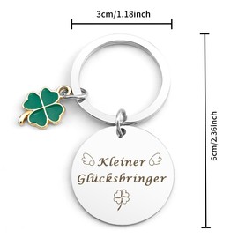 Best Friend Gifts Lucky Charm Keyring Lucky Charm Birthday Gift Ideas For Christmas Good Luck Clover Keyring Gifts For Colleagues Lucky Gift, ✰
