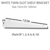 Super HD 10 Pack 12cm OR 120mm White MSF Twin