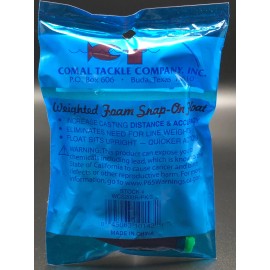 Comal Tackle (3 Pack) Comal Tackle Fishing Bobbers Floats 2” Red Weighted Foam Snap-On Float