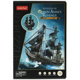 3D Puzzle Big Ship Series Pirate Blackbeard Queen Annes Revenge 180 Piece T4005h-V2