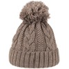 Giant bobble hat by McBURN, camel