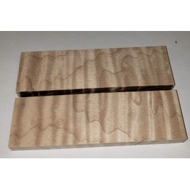 White's Woods Curly Hard Maple Knife Scales (3/8"x1.5" x5) - 2 Pack