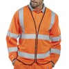 FIRE RETARDANT HI-VIS JERKIN ORANGE L