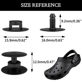 10 Sets Replacement Rivets for Beach Shoe Replacement Button Replacement Parts Compatible for Clog Beach Shoe Strap Repair