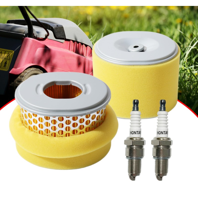 HONTAYOKA 2 Pack GX390 Air Filter w/Spark Plug Replace with