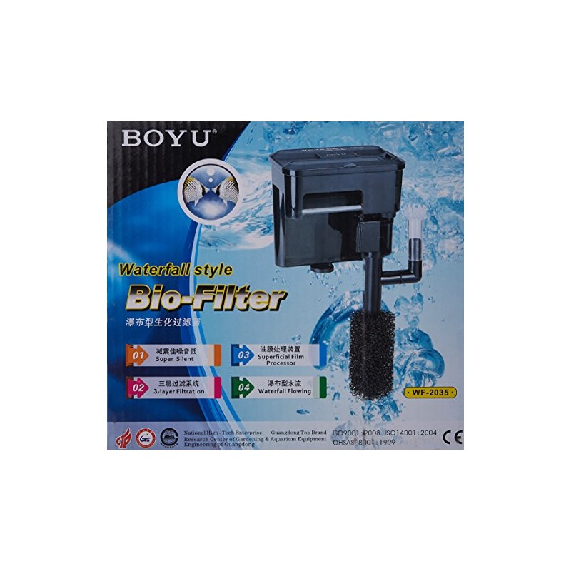 Boyu Filtro Cascada WF2035 con desnatador 300l/hr 4.6w