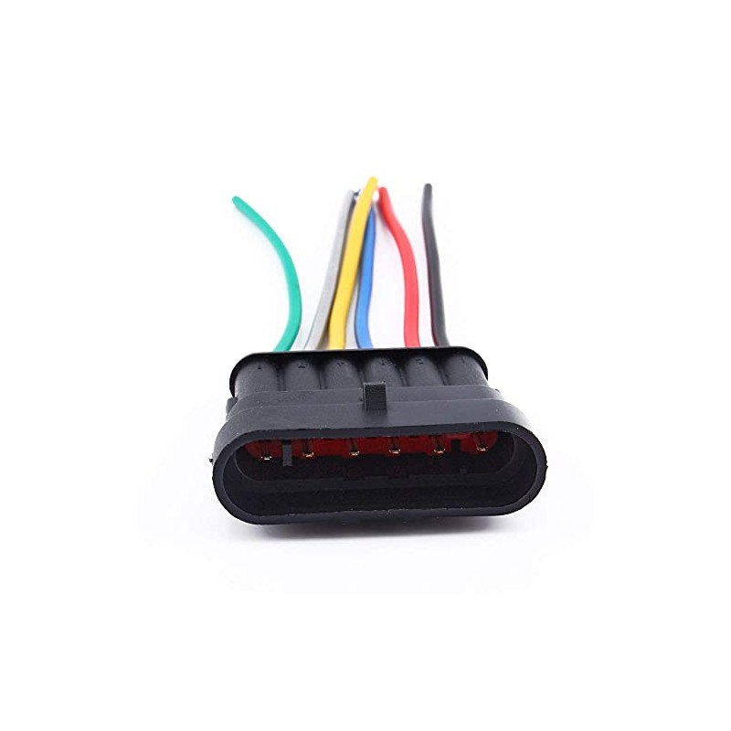 1 Set Waterproof Connectors, 6 Pin Waterproof Cable Connector, 6