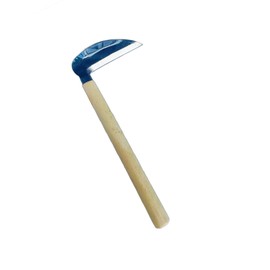KOOYORK Sickle Garden Tool, Japanese Manual Grass Cutter, Left Garden Hoe for Weeding, Scythe Tool Long Handle for Yard Quick Work