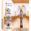 Large 18in (45cm) Easter Paschal Candle Cirio Lent Pascual Semana