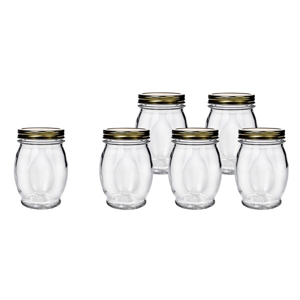 Amici Home Orto Canning Jars with Lids | Set of
