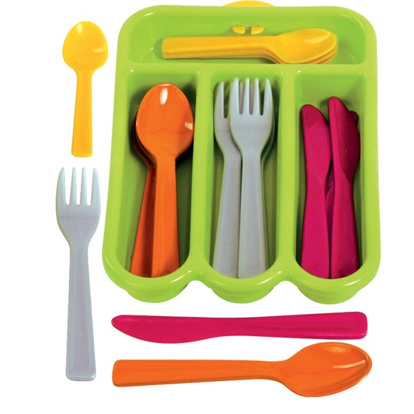 Gowi Toys Cutlery Set (Green) - Set of 4