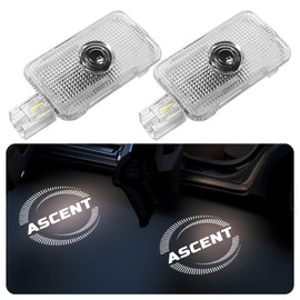 JHGFVC 2Pcs Car Door Light Logo Projector for Ascent Accessories, Non Fade Courtesy Projector Laser Lamp, Welcome LED Ghost Shadow Puddle Lights (Black-M01)