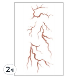 Gel Luna vein luminous body tattoo sticker T-386~394, 2 pieces, T-388 / 젤루나 핏줄 야광 바디 타투 스티커 T-386~394, 2개, T-388