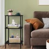 BTY Tall Side Table 3 Tier End Table, 30" H