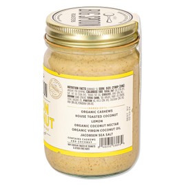 Big Spoon Roasters Lemon Cookie Cashew Butter with Sea Salt - Keto Friendly, Fair Trade Cashews - Low Sugar & Palm Oil Free - Natural Ingredients - Vegan Gourmet Nut Butter Spread - 13 Ounces