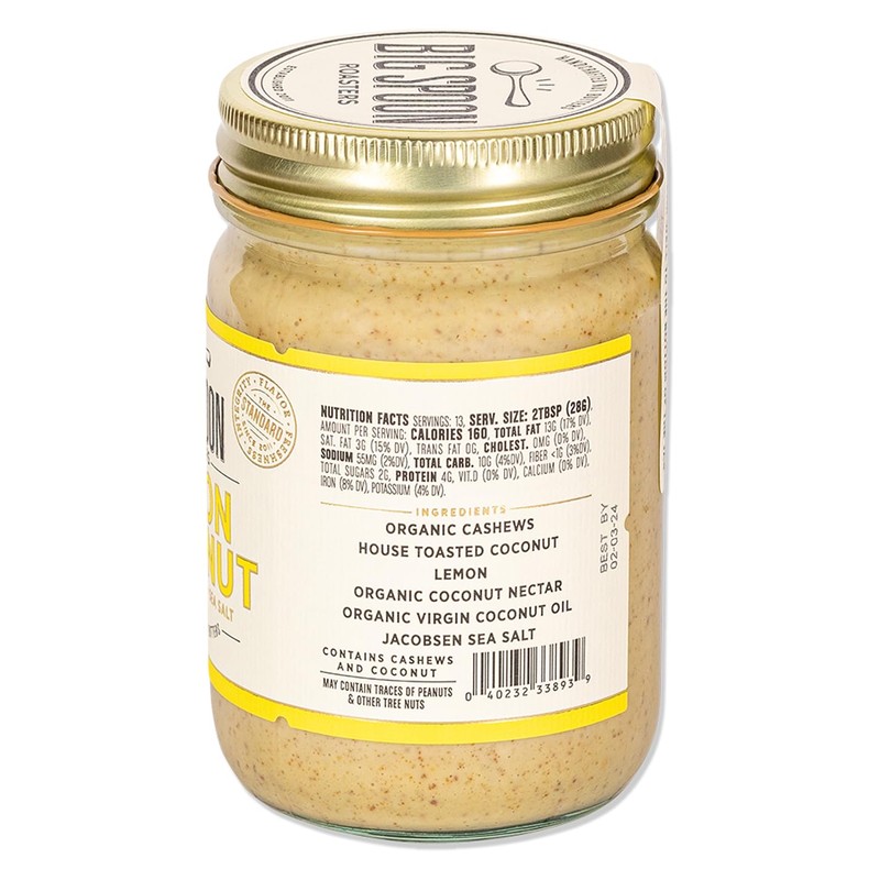 Big Spoon Roasters Lemon Cookie Cashew Butter with Sea Salt