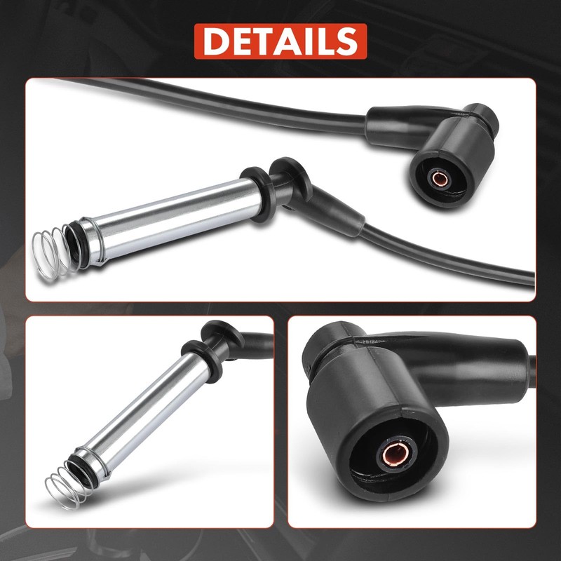 Frankberg 4x Ignition Cable Set Ignition Cable Compatible with Fiesta
