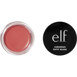 e.l.f. Luminous Putty Blush, Putty-to-Powder, Buildable Blush With A Subtle Shimmer Finish, Highly Pigmented & Creamy, Vegan & Cruelty-Free, Belize