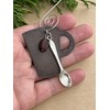 Handmade Coffee Christmas Ornament with Spoon and Bean Charms
