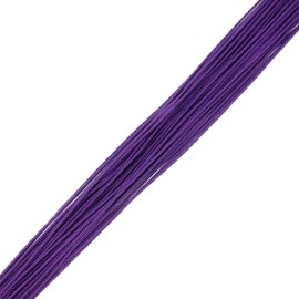 [Machida Saiten] (0.3 inch (1 mm) Flower Ties 66.6 ft (20 m) Asian Knot Asian Knot Decoration Craft Supplies (16 Ancient Purple 1)