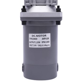 120W Worm Gear Reducer Gearbox Electric RV Gear Motor - High Torque DC 24V for Industrial Applications