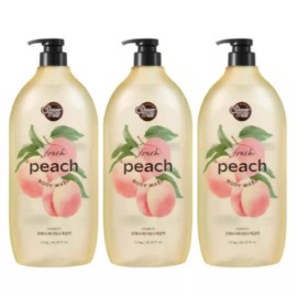 Shower Mate 샤워메이트 바디워시 바디클렌져 복숭아 1.2kg 3개 Shower Mate Body Wash Body Cleanser Peach 1.2kg 3 Pieces