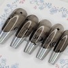 Smoke Aurora handmade nail tip - Oval L / 스모크