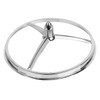 Chrome Tri Bar Bullet Spike Style 7" Headlamp Trim Ring