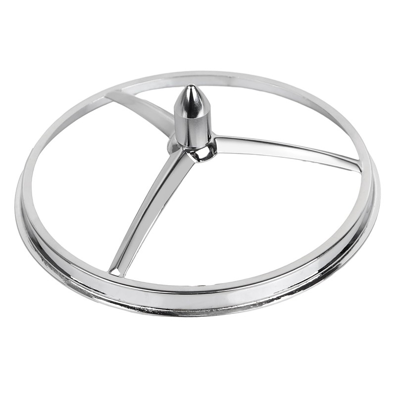 Chrome Tri Bar Bullet Spike Style 7" Headlamp Trim Ring