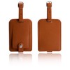 Luggage Bag Tags Leather Travel ID Labels Suitcase Name Tags