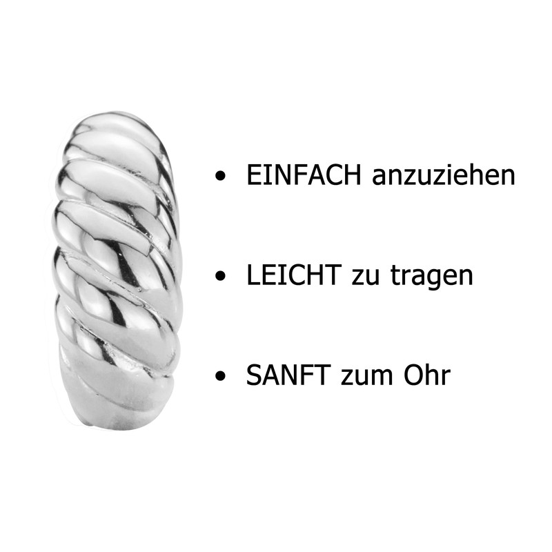 Traveller Clip On Earrings Various Colours, Titanium