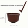 CHEFZOCO - Capsule di caffè ricaricabili per Dolce Gusto, Capsule